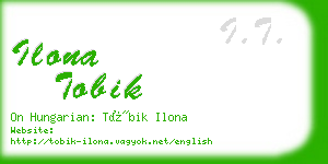 ilona tobik business card